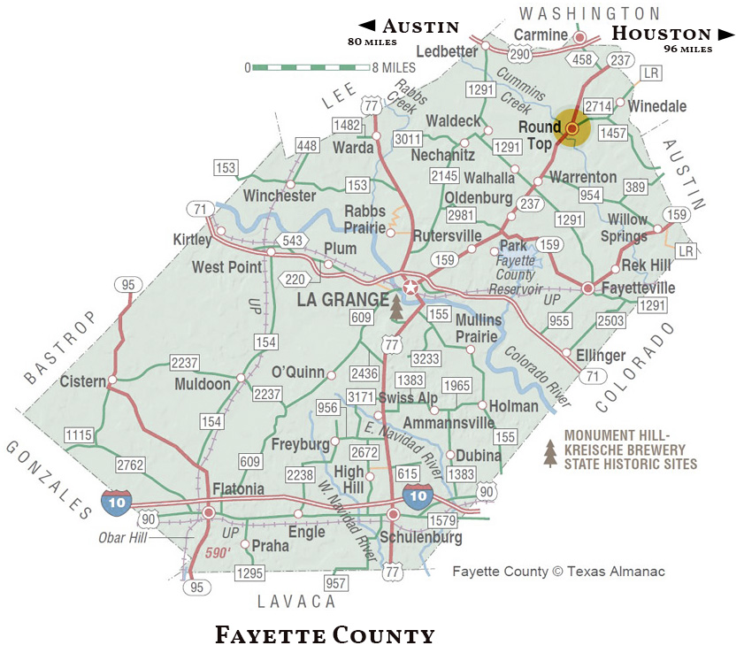 fayette county map